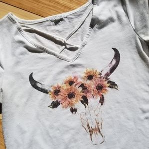 Maurices cow skull shirt